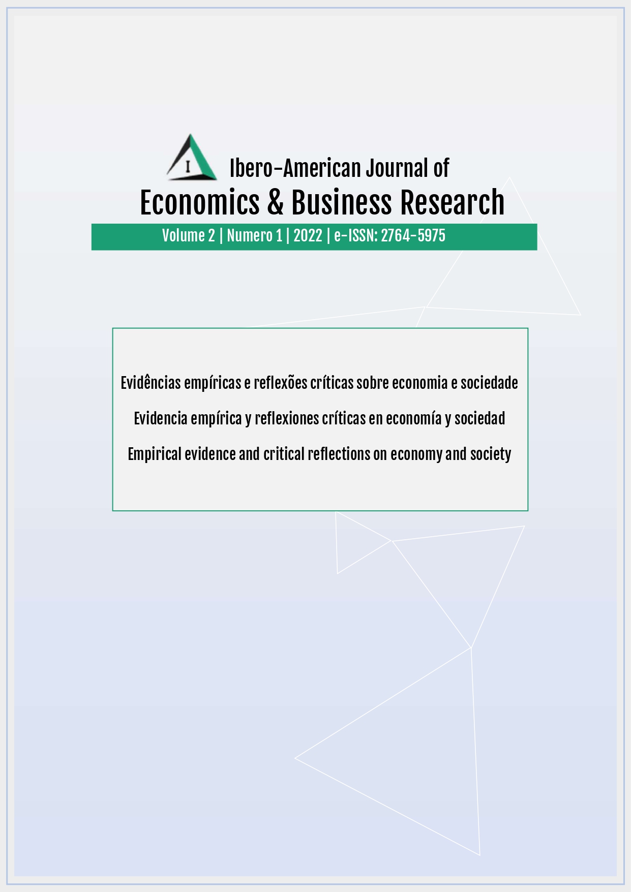 					View Vol. 2 No. 1 (2022): Empirical evidence and critical reflections on economy and society
				